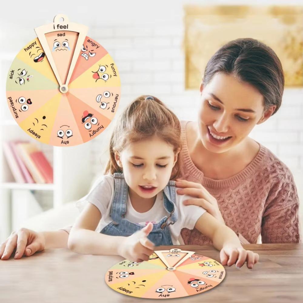 Toddler-Friendly Cartoon Expression Spinner Wheel Unique Feelings Chart Ornaments Virtual Learning S-Style 1
Toddler-Friendly Cartoon Expression Spinner Wheel Unique Feelings Chart Ornaments Virtual Learning S-Style 1