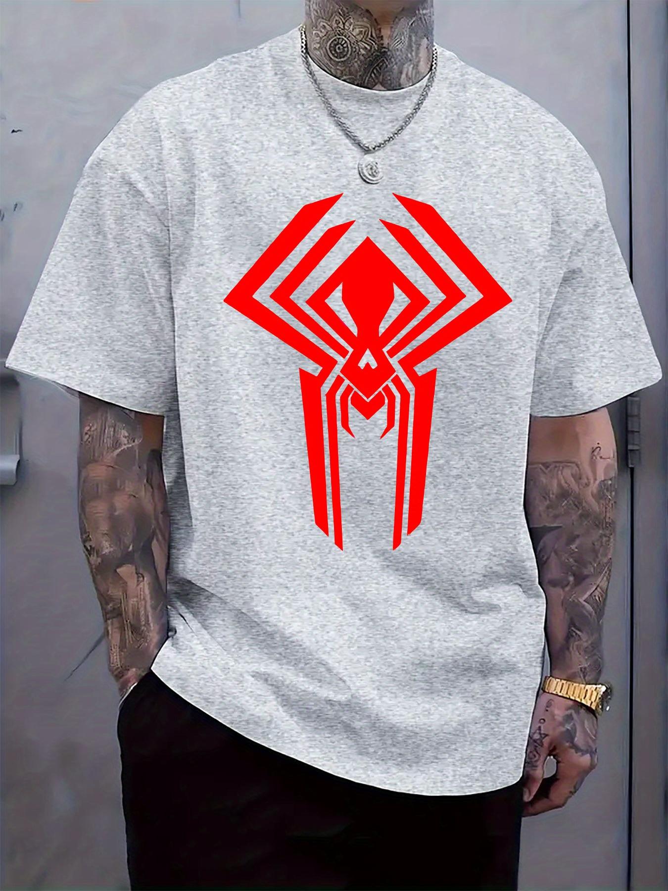 Red Spider Web Graphic T-shirt - Casual Crew Neck Short Sleeve Tee with Spider Design XL
Red Spider Web Graphic T-shirt - Casual Crew Neck Short Sleeve Tee with Spider Design XL
