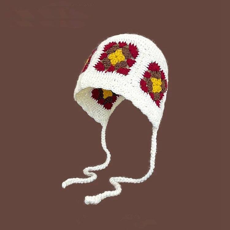 Contrasting color grandmother flower wool hat women s autumn and winter versatile face little famous style handmade crochet ear protection knitted hat M(56-58cm)
Contrasting color grandmother flower wool hat women s autumn and winter versatile face little famous style handmade crochet ear protection knitted hat M(56-58cm)