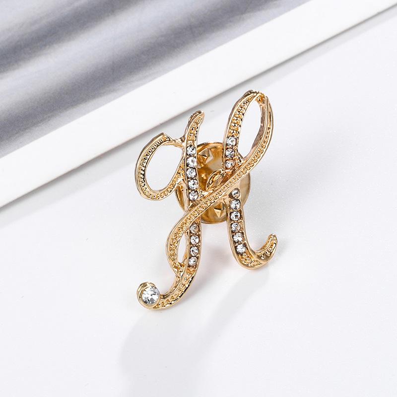 Crystal A-U Letter Initial Brooch Gold/Silver Rhinestones English Alphabet Label Pin Badge For Women Men Jewelry Gift
Crystal A-U Letter Initial Brooch Gold/Silver Rhinestones English Alphabet Label Pin Badge For Women Men Jewelry Gift