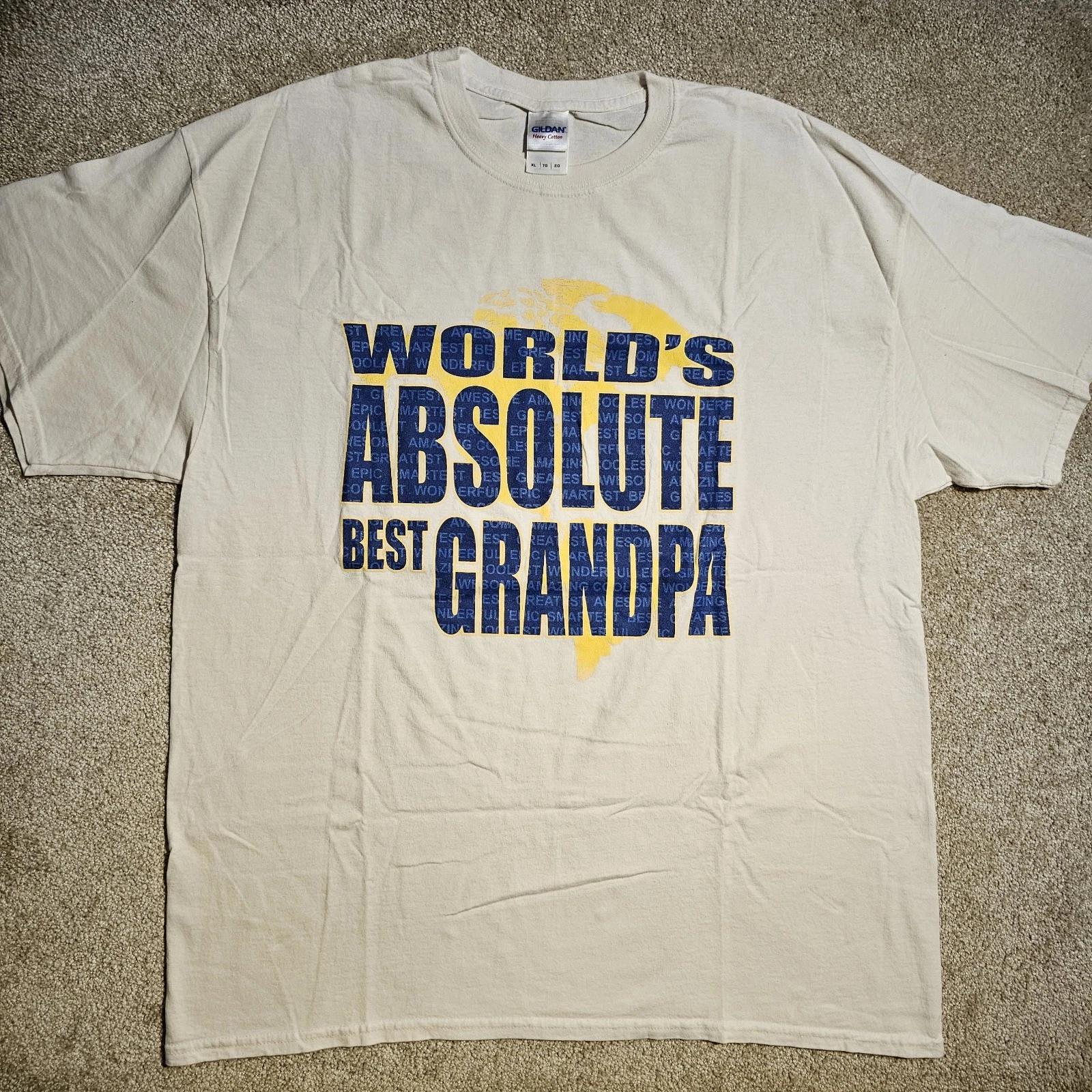 Vtg Y2k Worlds Absolute Best Grandpa Size XL Graphic T-shirt Indie Dadcore Skate 4XL
Vtg Y2k Worlds Absolute Best Grandpa Size XL Graphic T-shirt Indie Dadcore Skate 4XL
