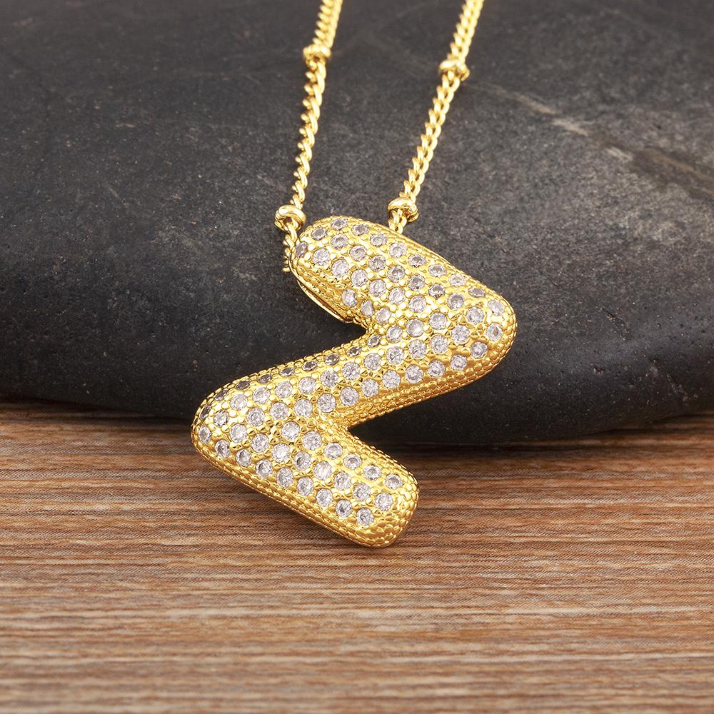 Nidin High Quality Shiny Zircon A-Z Letters Pendant Necklace Name Initials Alphabet For Women Luxury Jewelry Accessories Gifts
Nidin High Quality Shiny Zircon A-Z Letters Pendant Necklace Name Initials Alphabet For Women Luxury Jewelry Accessories Gifts