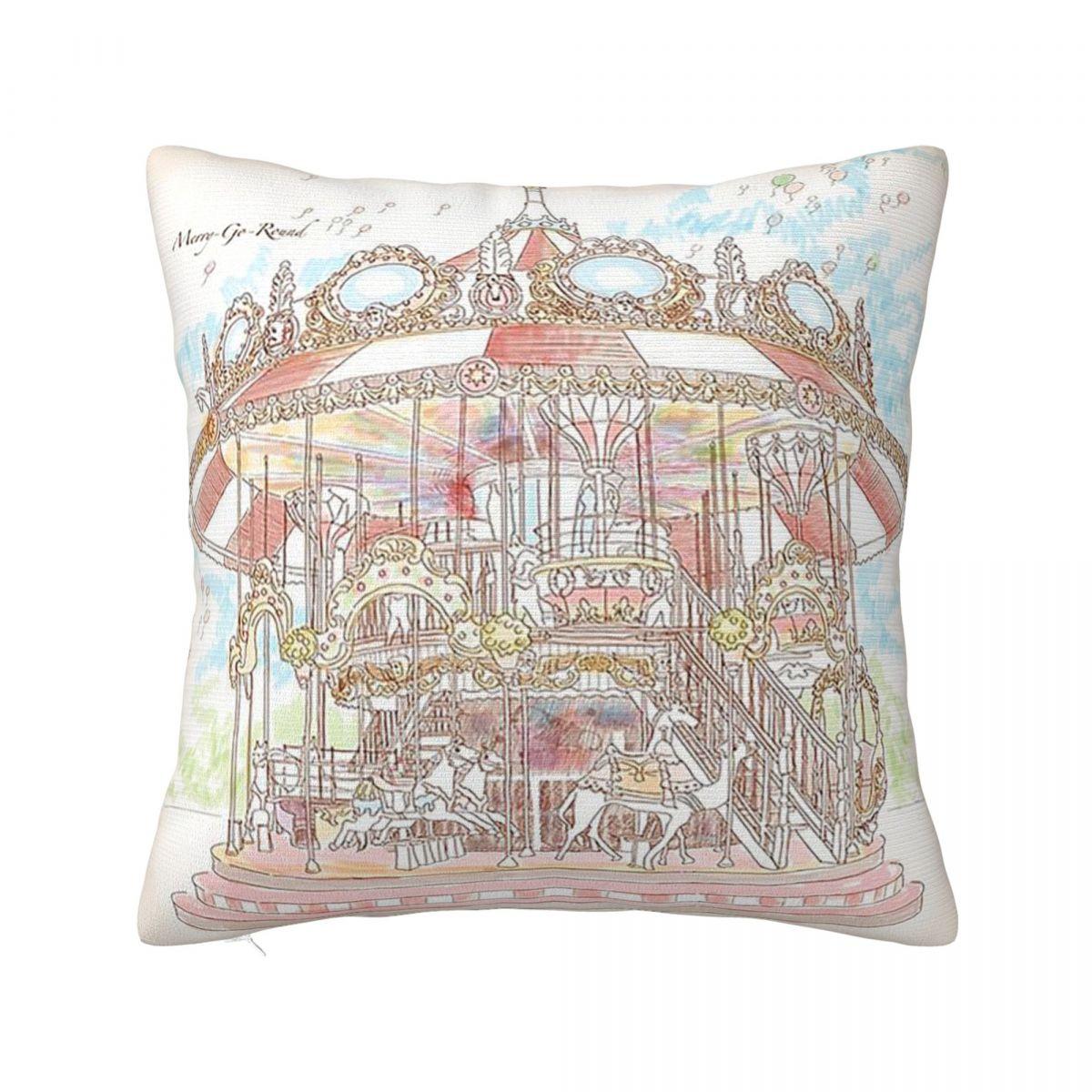 Pastel Circus Carousel Pillowcase Polyester Cushion Comfort Throw Pillow Sofa Cushions Used for Home Bedroom Living Room 22x22Inch
Pastel Circus Carousel Pillowcase Polyester Cushion Comfort Throw Pillow Sofa Cushions Used for Home Bedroom Living Room 22x22Inch