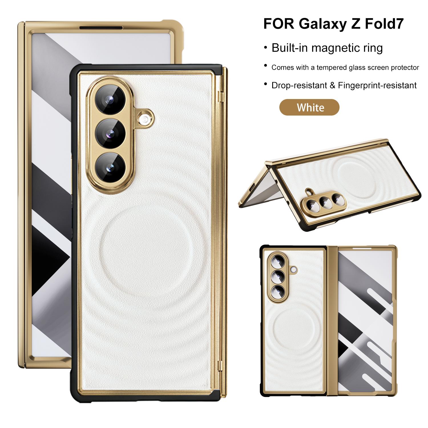 Для Samsung Galaxy Z Fold7 Розкішна магнітна шкіряна кришка: Гальванізований ТПУ 6-шаровий захист з MagSafe, стійкий до плям та жиру For Galaxy Z Fold 7 білий
Для Samsung Galaxy Z Fold7 Розкішна магнітна шкіряна кришка: Гальванізований ТПУ 6-шаровий захист з MagSafe, стійкий до плям та жиру For Galaxy Z Fold 7 білий