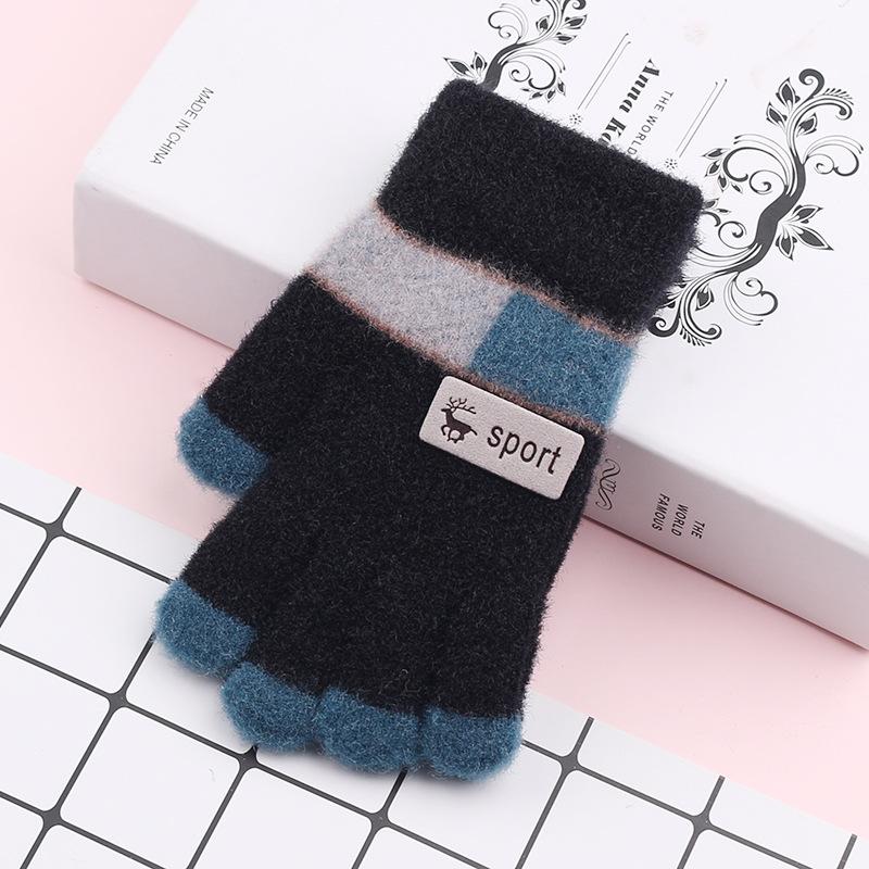 New Kids Winter & Autumn Gloves Fleece-Lined Thickened Warm Cute Unisex Knitted Magic Convertible Fingerless&Five-Finger Design чорний
New Kids Winter & Autumn Gloves Fleece-Lined Thickened Warm Cute Unisex Knitted Magic Convertible Fingerless&Five-Finger Design чорний