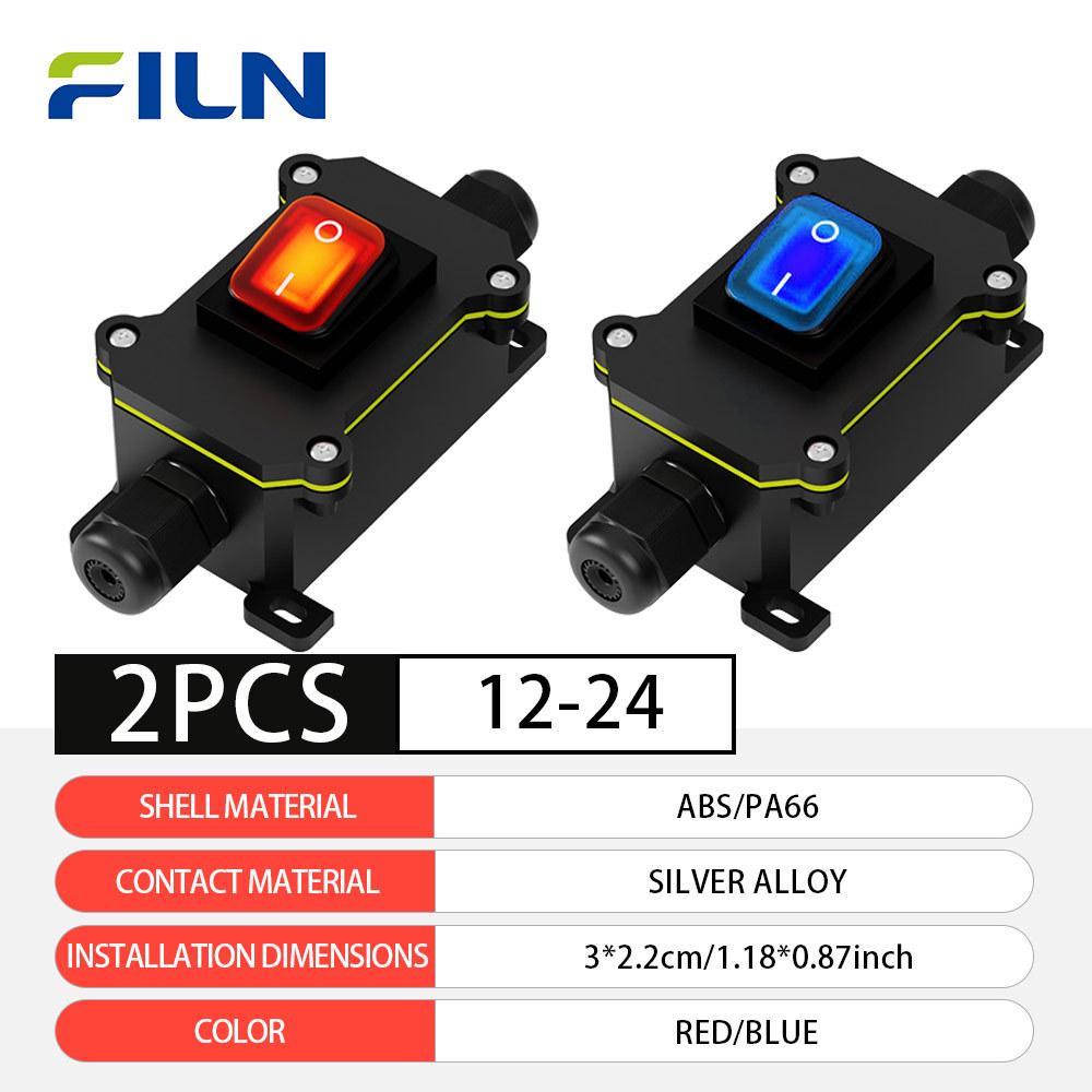 Feilin WB1-2T 2P Waterproof Box with Transparent Cover and Red/Green/Blue Rocker Switch
Feilin WB1-2T 2P Waterproof Box with Transparent Cover and Red/Green/Blue Rocker Switch