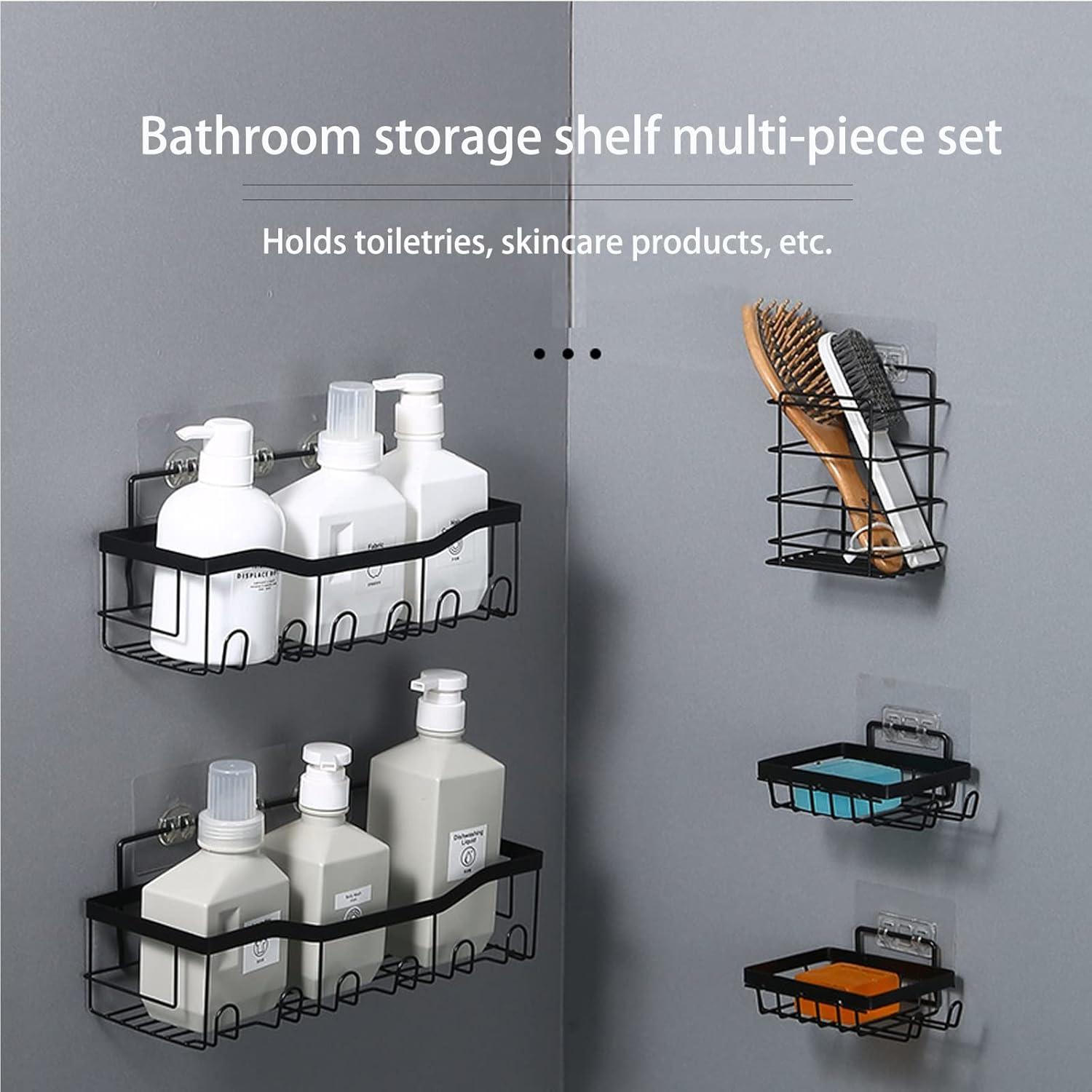 5Pcs/Set 6-Hook Style Punch-Free Carbon Steel Storage Basket Bathroom Draining Organization Rack Type A
5Pcs/Set 6-Hook Style Punch-Free Carbon Steel Storage Basket Bathroom Draining Organization Rack Type A