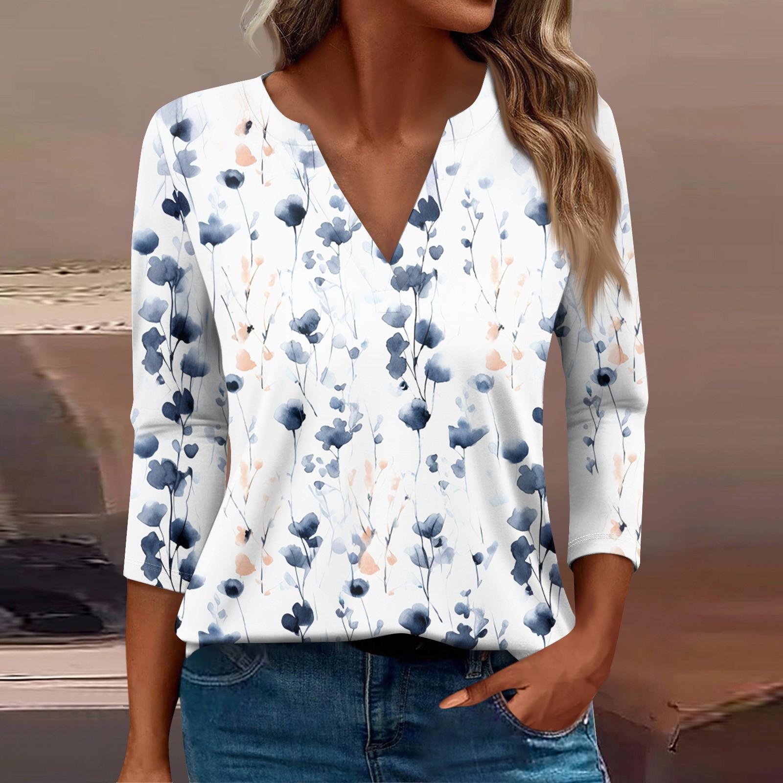 Women s T Shirt Tee Print Button 3/4 Sleeve Daily Weekend Fashion Basic V- Neck Regular Top XL
Women s T Shirt Tee Print Button 3/4 Sleeve Daily Weekend Fashion Basic V- Neck Regular Top XL