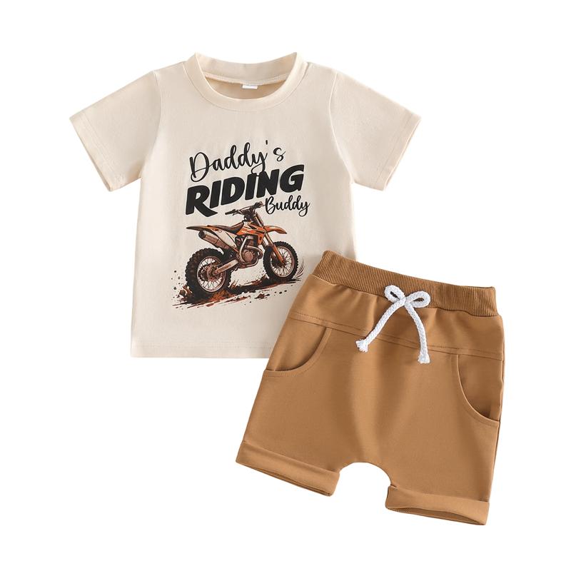 Baby Boys Clothes Set Casual Short Sleeve Letters Motorcycle Print T-shirt Summer Outfit 6-12M хакі
Baby Boys Clothes Set Casual Short Sleeve Letters Motorcycle Print T-shirt Summer Outfit 6-12M хакі