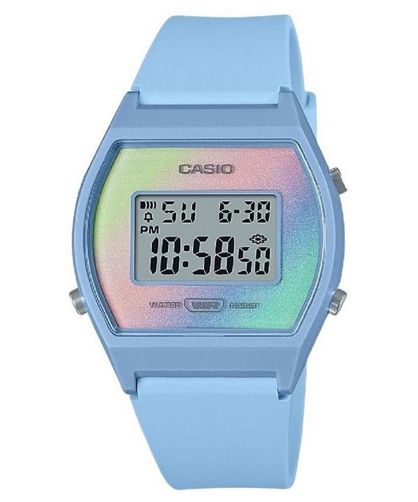 Casio Digital Кварцевые женские часы с синим полимерным ремешком и многоцветным циферблатом LW-205H-2
Casio Digital Кварцевые женские часы с синим полимерным ремешком и многоцветным циферблатом LW-205H-2