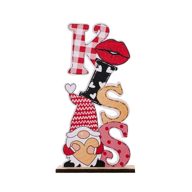 Holiday Wood Ornament Valentines Day LOVE KISS Gnomes Figure Tabletop Sign Decoration for Tiered Tray Centerpieces
Holiday Wood Ornament Valentines Day LOVE KISS Gnomes Figure Tabletop Sign Decoration for Tiered Tray Centerpieces