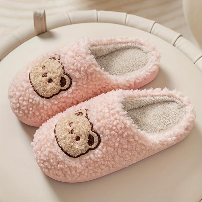 Cozy Cartoon Bear Fuzzy Slippers for Men - Soft Plush Lined Indoor House Shoes, Light Brown&Cream with Adorable Bear Design, Warm Winter/Fall Footwear 44-45 рожевий
Cozy Cartoon Bear Fuzzy Slippers for Men - Soft Plush Lined Indoor House Shoes, Light Brown&Cream with Adorable Bear Design, Warm Winter/Fall Footwear 44-45 рожевий