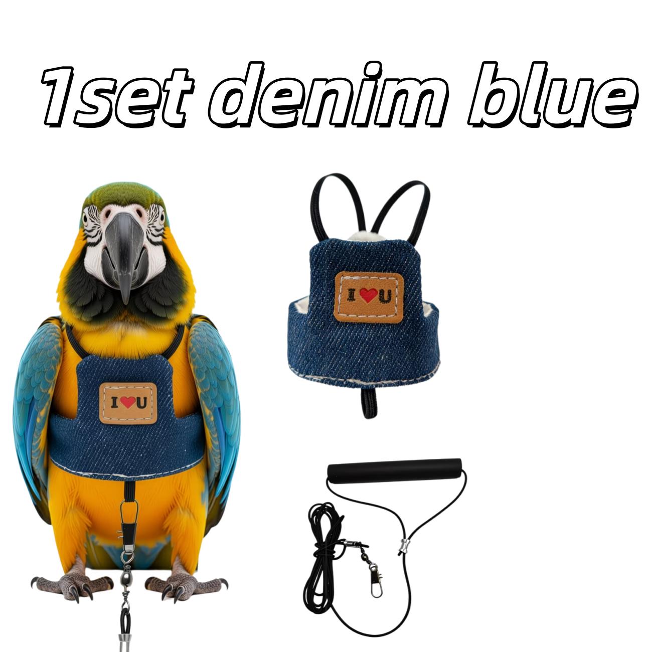 1set Adjustable Bird Flight Harness with Leash – Anti-Bite Training Vest for Budgies, Cockatiels, Outdoor
1set Adjustable Bird Flight Harness with Leash – Anti-Bite Training Vest for Budgies, Cockatiels, Outdoor