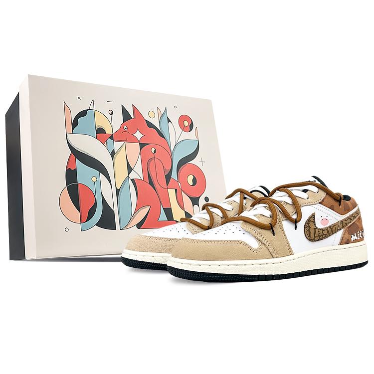 Jordan Air Jordan 1 Low top Vintage Basketball Shoes Women s White Brown DZ5368-201(Team40-S-BOX) 36.5
Jordan Air Jordan 1 Low top Vintage Basketball Shoes Women s White Brown DZ5368-201(Team40-S-BOX) 36.5