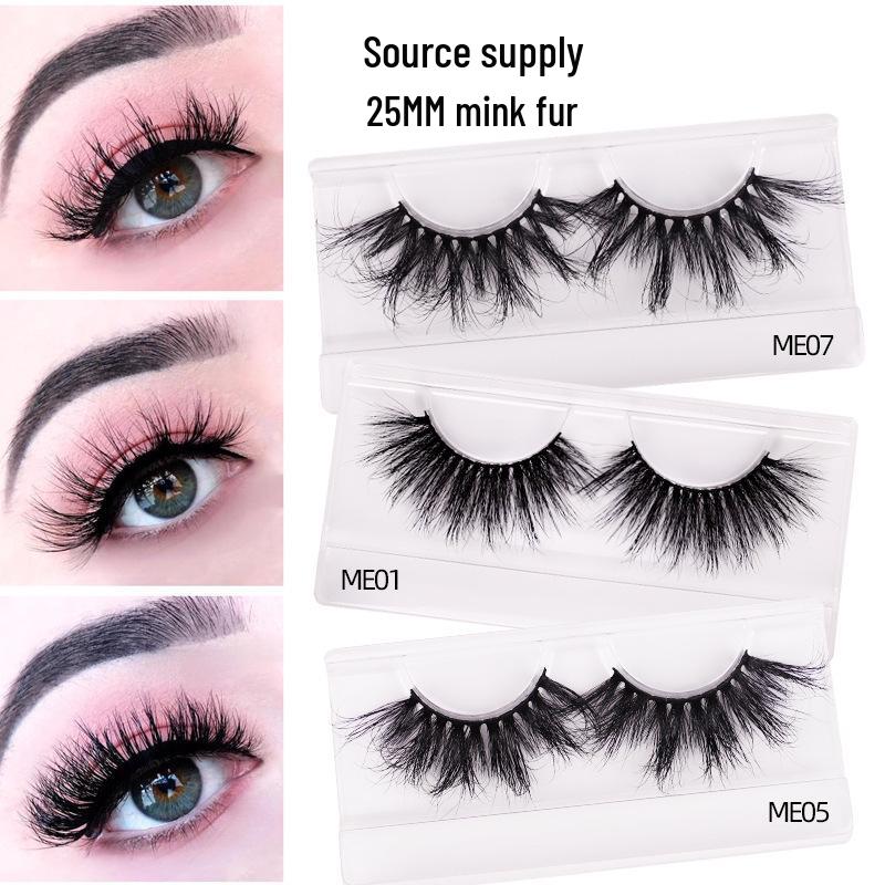 25mm Mink Fur 3D Eyelashes: Thick, Nude Hair, Slender False Lashes for European & American Styles ME06
25mm Mink Fur 3D Eyelashes: Thick, Nude Hair, Slender False Lashes for European & American Styles ME06