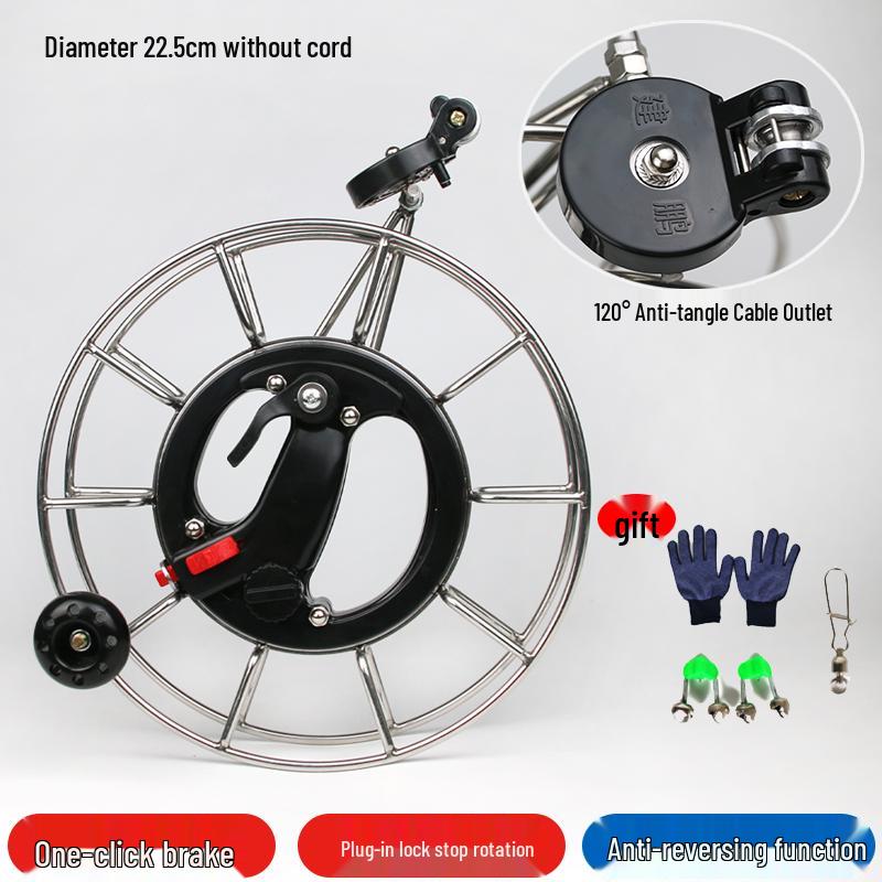 Anti-Reverse Stainless Steel Kite Reel with Brake for Adults - Large Bearing Sea Fishing Reel
Anti-Reverse Stainless Steel Kite Reel with Brake for Adults - Large Bearing Sea Fishing Reel