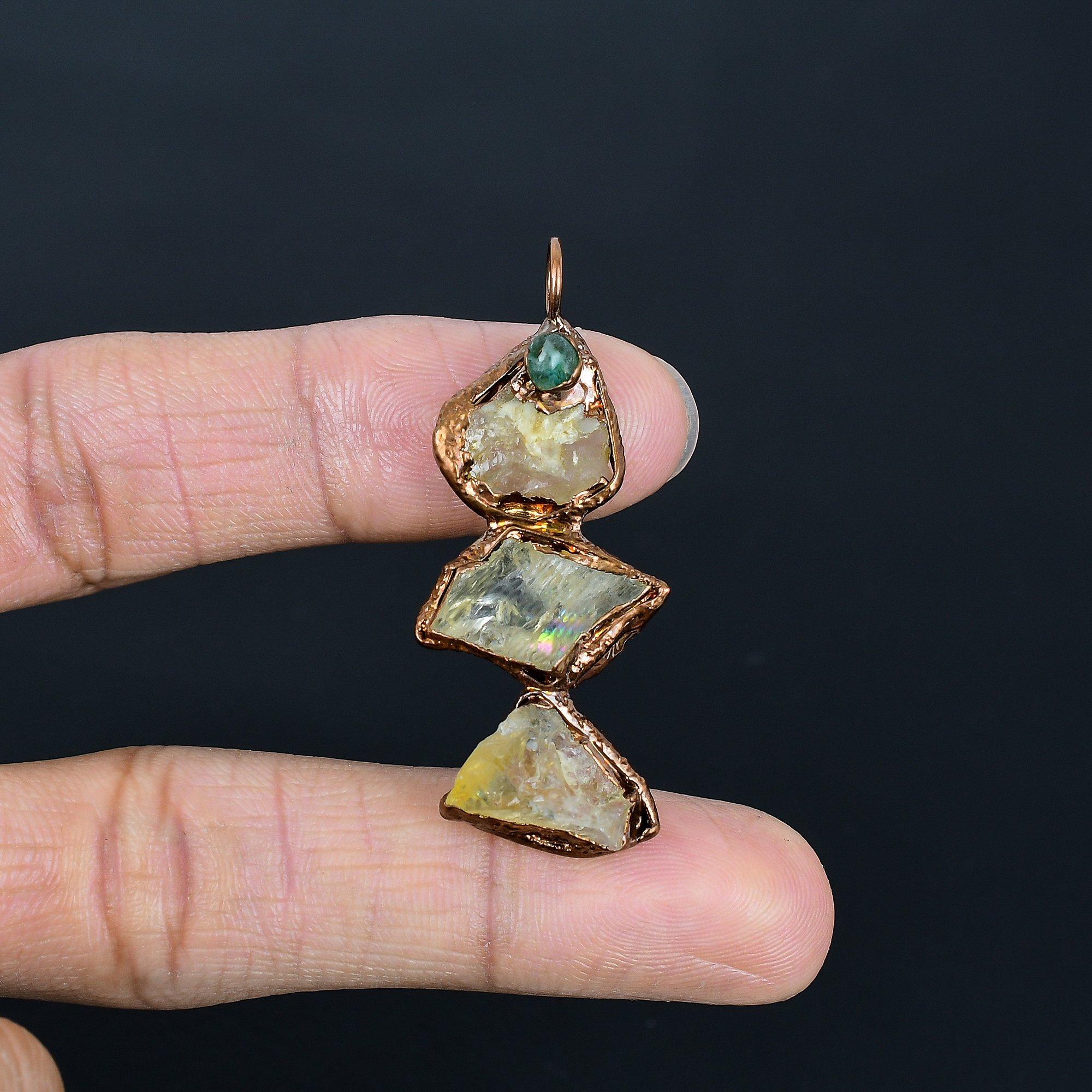 Citrine Copper Electroformed Pendant, Handmade Gemstone Pendant Jewelry, Gifts For Wife Brand New Pendant 2.55 Inches
Citrine Copper Electroformed Pendant, Handmade Gemstone Pendant Jewelry, Gifts For Wife Brand New Pendant 2.55 Inches