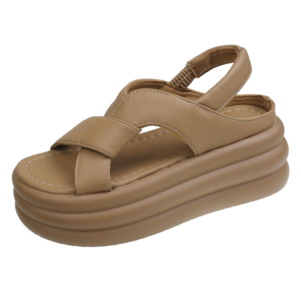 Platform sandals summer new casual elastic band foot cover word with muffin sandals tide 40
Platform sandals summer new casual elastic band foot cover word with muffin sandals tide 40