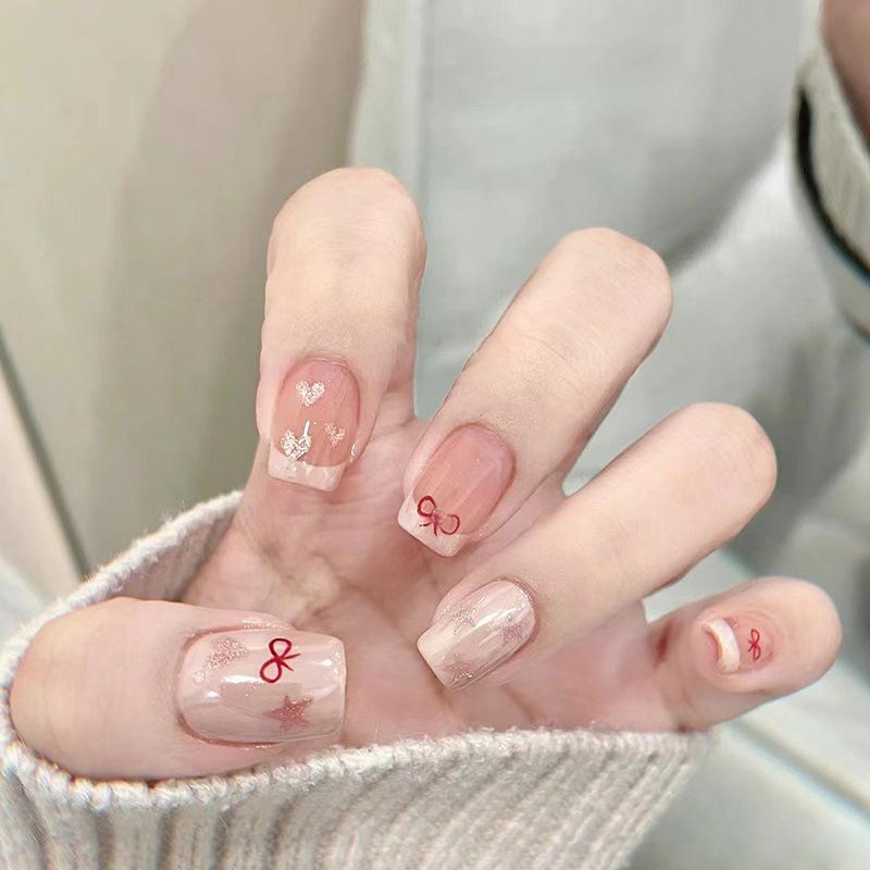 24 шт. съемный бант для ногтей Love Nail Piece Star Nail Patches Small Short T Skin Powder French Nail Piece
24 шт. съемный бант для ногтей Love Nail Piece Star Nail Patches Small Short T Skin Powder French Nail Piece