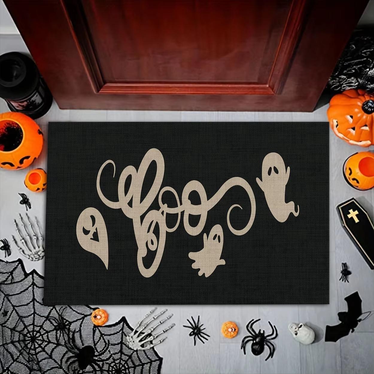 Festival Themed Door Mat With Halloween Pumpkin Skull Ghost Spider Patterns Soft Decorative Entryway Rug For Holiday Decor 40x60cm
Festival Themed Door Mat With Halloween Pumpkin Skull Ghost Spider Patterns Soft Decorative Entryway Rug For Holiday Decor 40x60cm