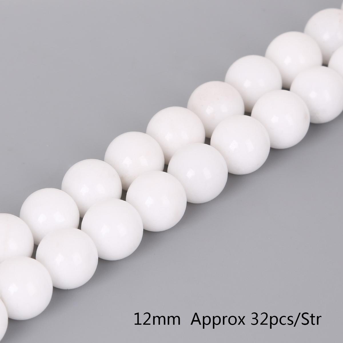 Бусины из натурального белого камня, свободные круглые бусины-разделители для изготовления ювелирных изделий, 4/6/8/10/12 мм, 15 дюймов, браслет, ожерелье «сделай сам» 12mm 32pcs
Бусины из натурального белого камня, свободные круглые бусины-разделители для изготовления ювелирных изделий, 4/6/8/10/12 мм, 15 дюймов, браслет, ожерелье «сделай сам» 12mm 32pcs