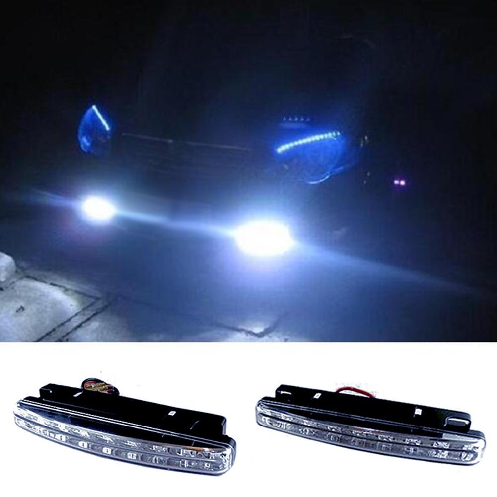 Дневные ходовые белой головой лампа 2шт автомобиля света 8LED ДХО туман вождения дневного света
Дневные ходовые белой головой лампа 2шт автомобиля света 8LED ДХО туман вождения дневного света