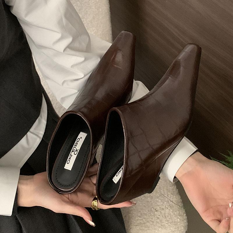 Fashion Women Wedges Slippers Slides Shoes Outdoors Footwear Female Mules Fashion Square Toe Ladies Heeled Slippers Sandals Shoes 37 коричневий
Fashion Women Wedges Slippers Slides Shoes Outdoors Footwear Female Mules Fashion Square Toe Ladies Heeled Slippers Sandals Shoes 37 коричневий