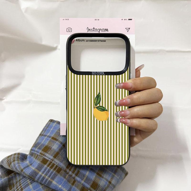 Cute Fresh Lemon Fruit Phone Case For iPhone 17 Pro 16 Pro Max 14Plus 15 13 11 12Mini Pink Stripe Pattern Shockproof Cover Capa iPhone 13
Cute Fresh Lemon Fruit Phone Case For iPhone 17 Pro 16 Pro Max 14Plus 15 13 11 12Mini Pink Stripe Pattern Shockproof Cover Capa iPhone 13