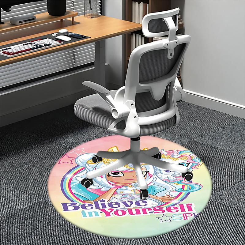 Unicorn Princess ,Believe in Yourself Chair mat Round Rug-Office carpet , Machine Washable , Non-slip , Suitable for Living Rooms , Bedrooms 80cm by 80cm
Unicorn Princess ,Believe in Yourself Chair mat Round Rug-Office carpet , Machine Washable , Non-slip , Suitable for Living Rooms , Bedrooms 80cm by 80cm