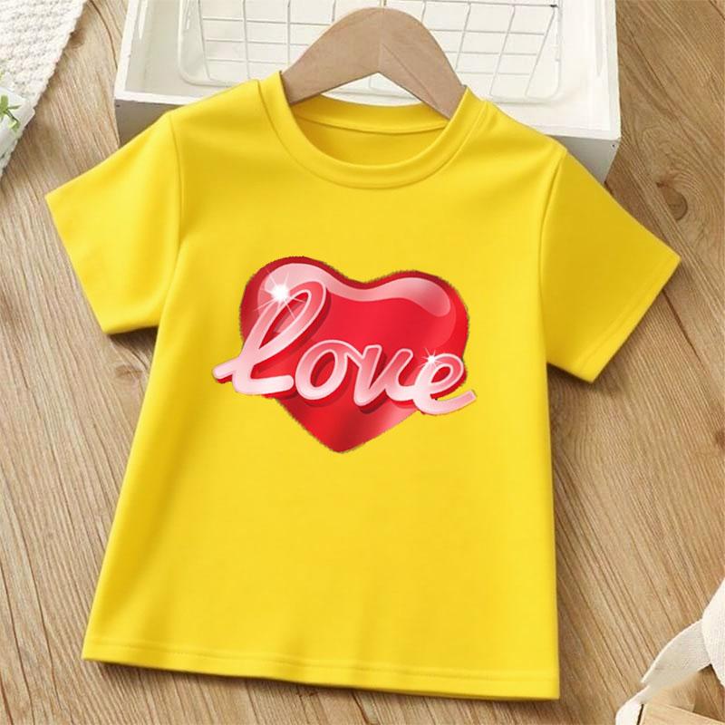 Children s Short Sleeve Top Fun Heart Teenage Top Girls Summer Top Fashion Casual Cute Kawaii Cotton T-shirt Loose Kids T Shirt 150cm жовтий
Children s Short Sleeve Top Fun Heart Teenage Top Girls Summer Top Fashion Casual Cute Kawaii Cotton T-shirt Loose Kids T Shirt 150cm жовтий