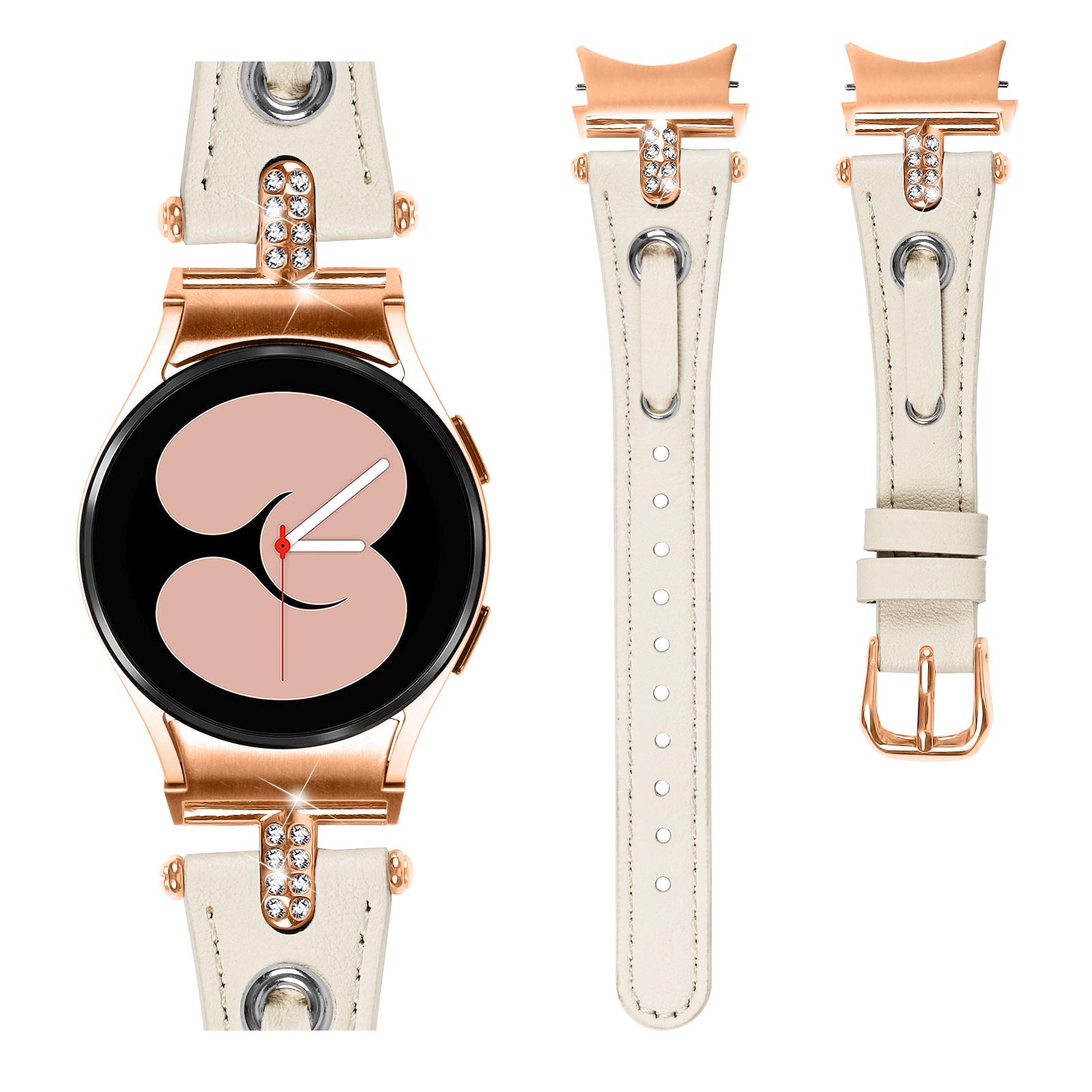 For Samsung Galaxy Watch6 40mm/44mm/6 Classic 43mm/47mm Watchband Genuine Cow Leather Strap (Rose Gold Connector) Apricot
For Samsung Galaxy Watch6 40mm/44mm/6 Classic 43mm/47mm Watchband Genuine Cow Leather Strap (Rose Gold Connector) Apricot