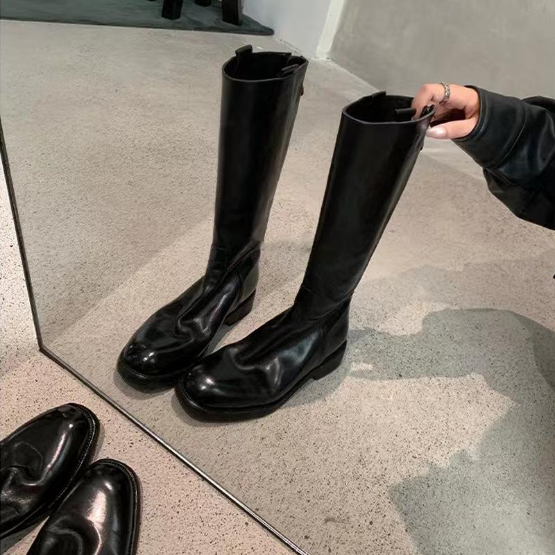 Версия из коровьей кожи Итальянская кожа растительного дубления~ вымытый грубый каблук молния сзади полусапоги рыцарские сапоги женские осень и зима 40
Версия из коровьей кожи Итальянская кожа растительного дубления~ вымытый грубый каблук молния сзади полусапоги рыцарские сапоги женские осень и зима 40