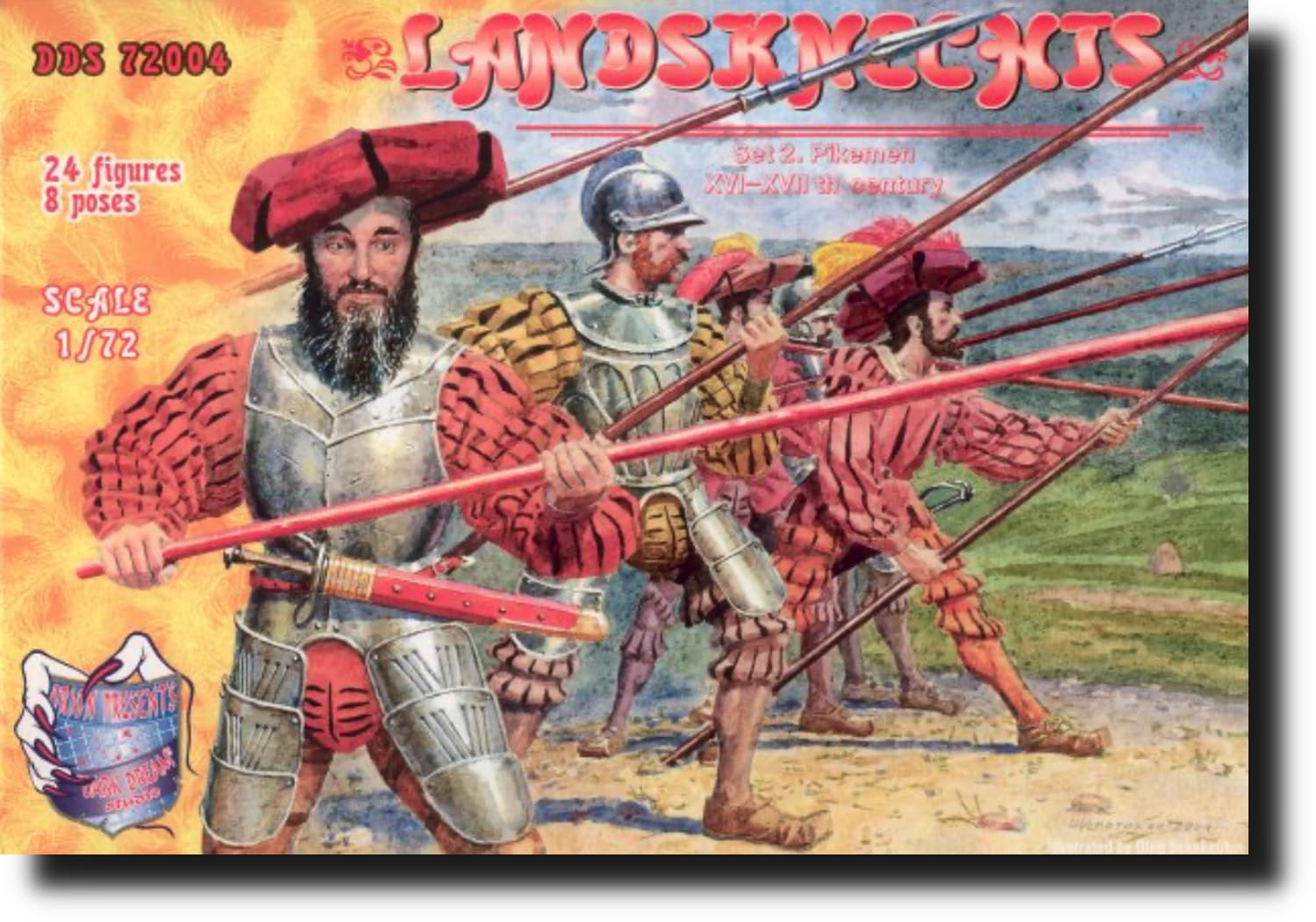Orion Landsknecht Spearman German Mercenary Century 8 24 детали Пластиковая модель ORD7204 1/72 Set.2 16th-17th Poses, (Бренд DDS)
Orion Landsknecht Spearman German Mercenary Century 8 24 детали Пластиковая модель ORD7204 1/72 Set.2 16th-17th Poses, (Бренд DDS)