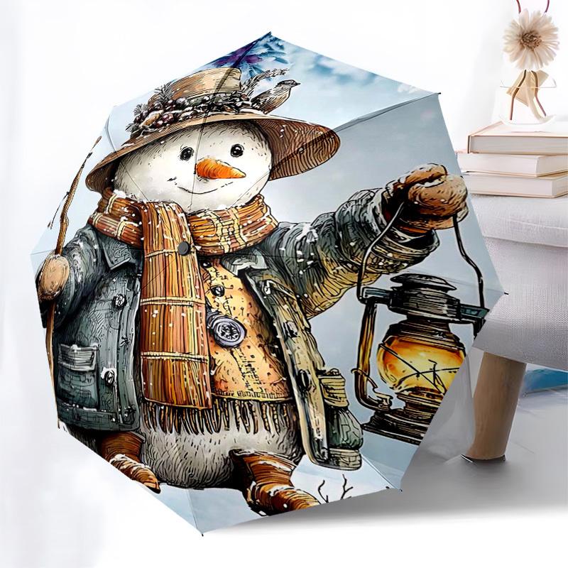 1pc Winter Wonderland Snowman Lantern with Hat Automatic Opening Umbrella with Foldable Design, 8-Iron Frame, Perfect for Outdoor Festive Gifts, Trave
1pc Winter Wonderland Snowman Lantern with Hat Automatic Opening Umbrella with Foldable Design, 8-Iron Frame, Perfect for Outdoor Festive Gifts, Trave