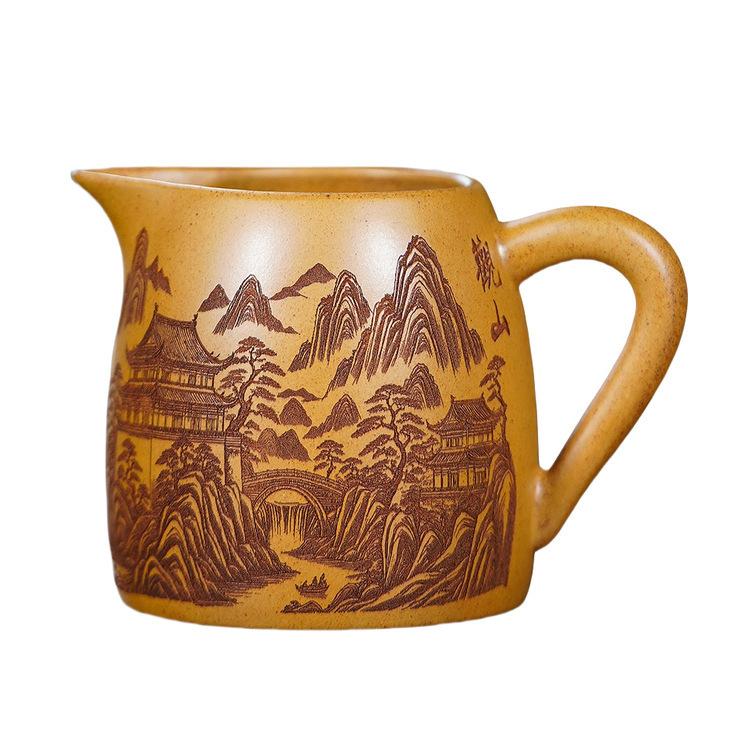 400ml Yixing Zisha Landscape Tea Pitcher Pour Tea Cha Hai Dispenser Justice Cup Kung Fu Tea Fair Mug Teaset Accessories Supplies
400ml Yixing Zisha Landscape Tea Pitcher Pour Tea Cha Hai Dispenser Justice Cup Kung Fu Tea Fair Mug Teaset Accessories Supplies