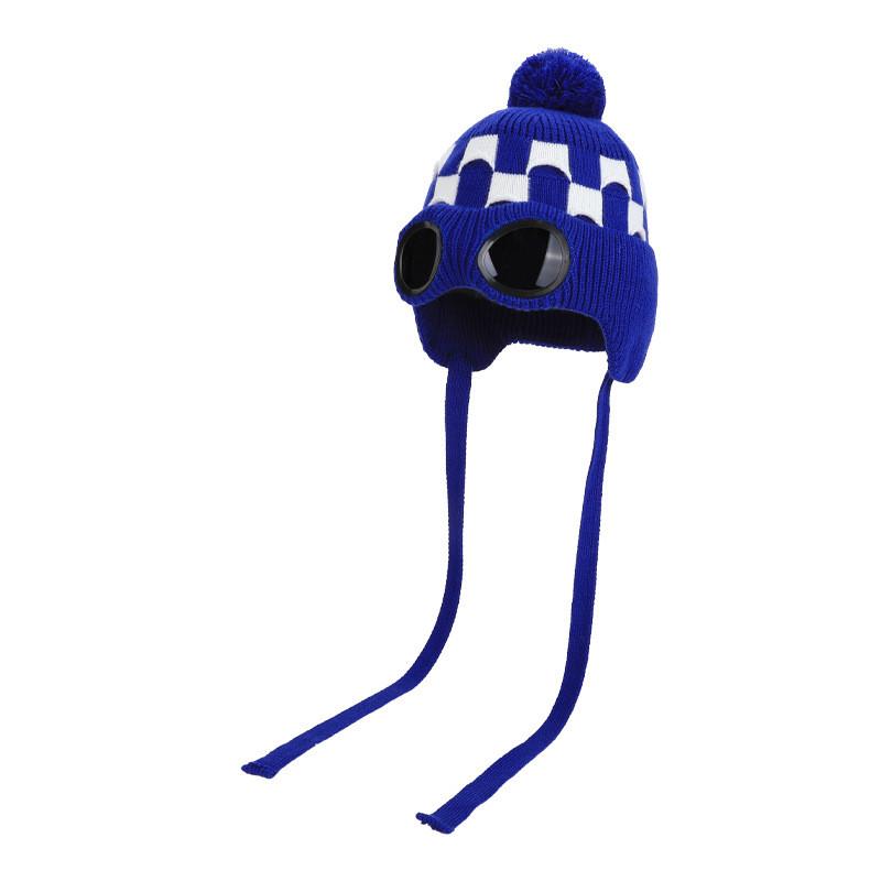 Acrylic Knit Hat With Windproof Goggles For Winter Outdoor Sports And Commuting Blue
Acrylic Knit Hat With Windproof Goggles For Winter Outdoor Sports And Commuting Blue