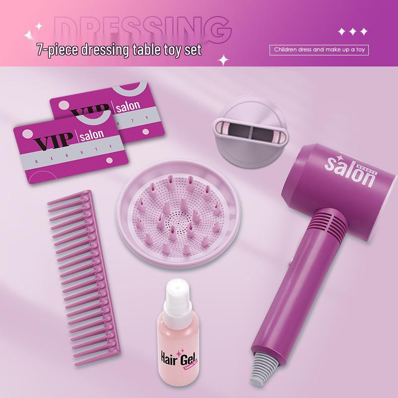 Kindergarten Hair Salon Toy Set for Girls - Includes Dressing Table, Straightener, and Hair Dryer.
Kindergarten Hair Salon Toy Set for Girls - Includes Dressing Table, Straightener, and Hair Dryer.