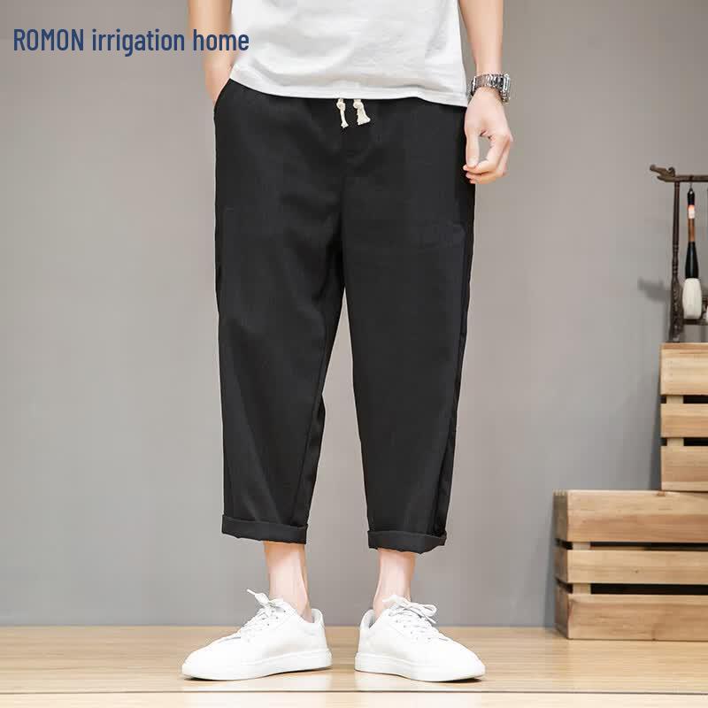 ROMON Men s Linen Blend Straight-Leg Cropped Casual Pants 2XL
ROMON Men s Linen Blend Straight-Leg Cropped Casual Pants 2XL