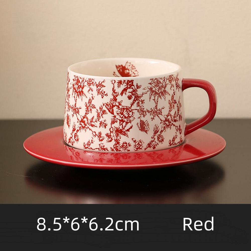 Vintage Flowers Pattern Coffee Mug With Saucer Ceramic Beautiful Latte Cappuccino Espresso Cup With Tray 170ML Procelain 101-200ml
Vintage Flowers Pattern Coffee Mug With Saucer Ceramic Beautiful Latte Cappuccino Espresso Cup With Tray 170ML Procelain 101-200ml