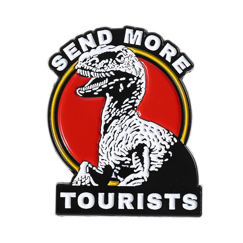 Sci-fi Dinosaurs Park Enamel Pin Hold on to Your Butts Send More Tourists Brooch Lapel Badge Funny Jewelry Gifts For Fans Friend
Sci-fi Dinosaurs Park Enamel Pin Hold on to Your Butts Send More Tourists Brooch Lapel Badge Funny Jewelry Gifts For Fans Friend
