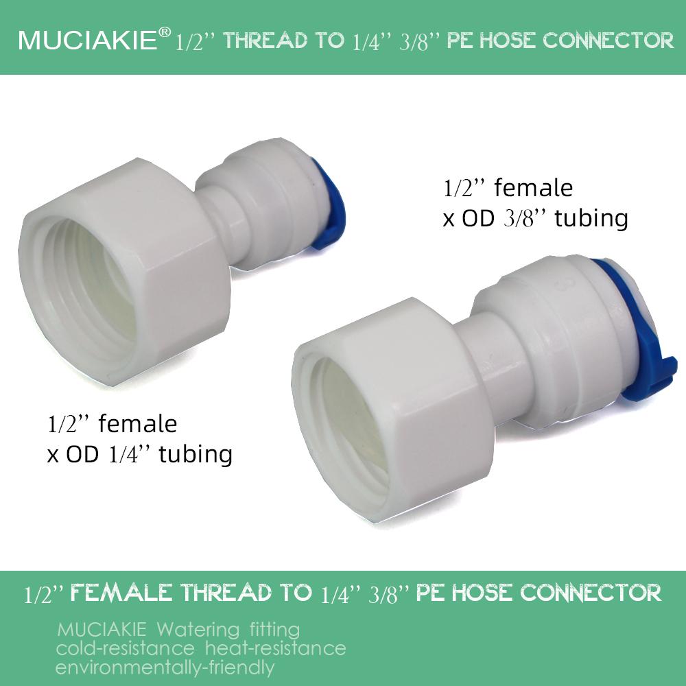 5 шт. 1/2 Female x 1/4 3/8 OD PE Tube Quick Connector Fittings Water Purifiers Reverse Osmosis Systems Accessories
5 шт. 1/2 Female x 1/4 3/8 OD PE Tube Quick Connector Fittings Water Purifiers Reverse Osmosis Systems Accessories