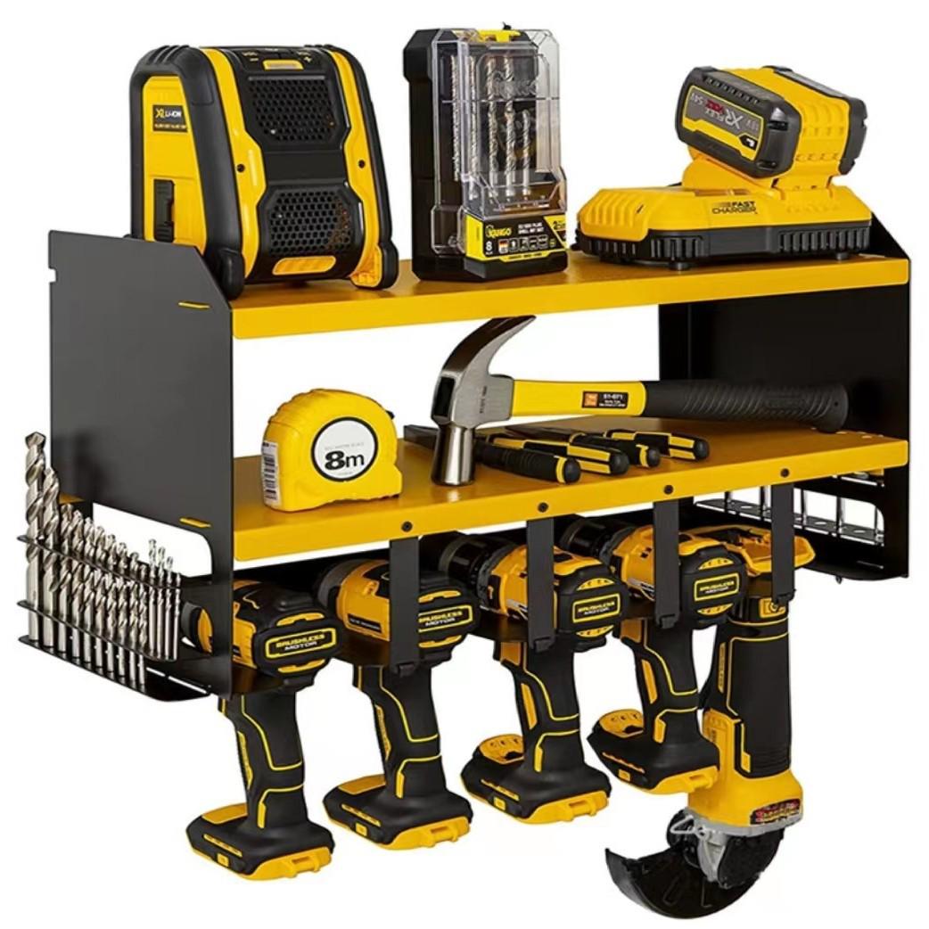 Сверхпрочная настенная стойка для хранения инструментов для дрелей 57*23*30 five slots жёлтый
Сверхпрочная настенная стойка для хранения инструментов для дрелей 57*23*30 five slots жёлтый