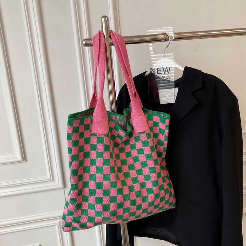 Women s Simple Checkerboard Tote Bag, Casual Trendy Large Capacity Shoulder Bag, Fashion Checkered Pattern Shopping Bag
Women s Simple Checkerboard Tote Bag, Casual Trendy Large Capacity Shoulder Bag, Fashion Checkered Pattern Shopping Bag