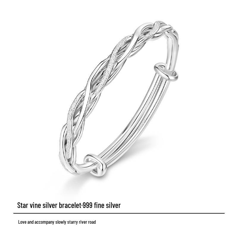 Браслет женский из стерлингового серебра «Колесо обозрения Звездная лоза» - Не тускнеющий браслет из чистого серебра с застежкой пуш-пул Pure Silver
Браслет женский из стерлингового серебра «Колесо обозрения Звездная лоза» - Не тускнеющий браслет из чистого серебра с застежкой пуш-пул Pure Silver