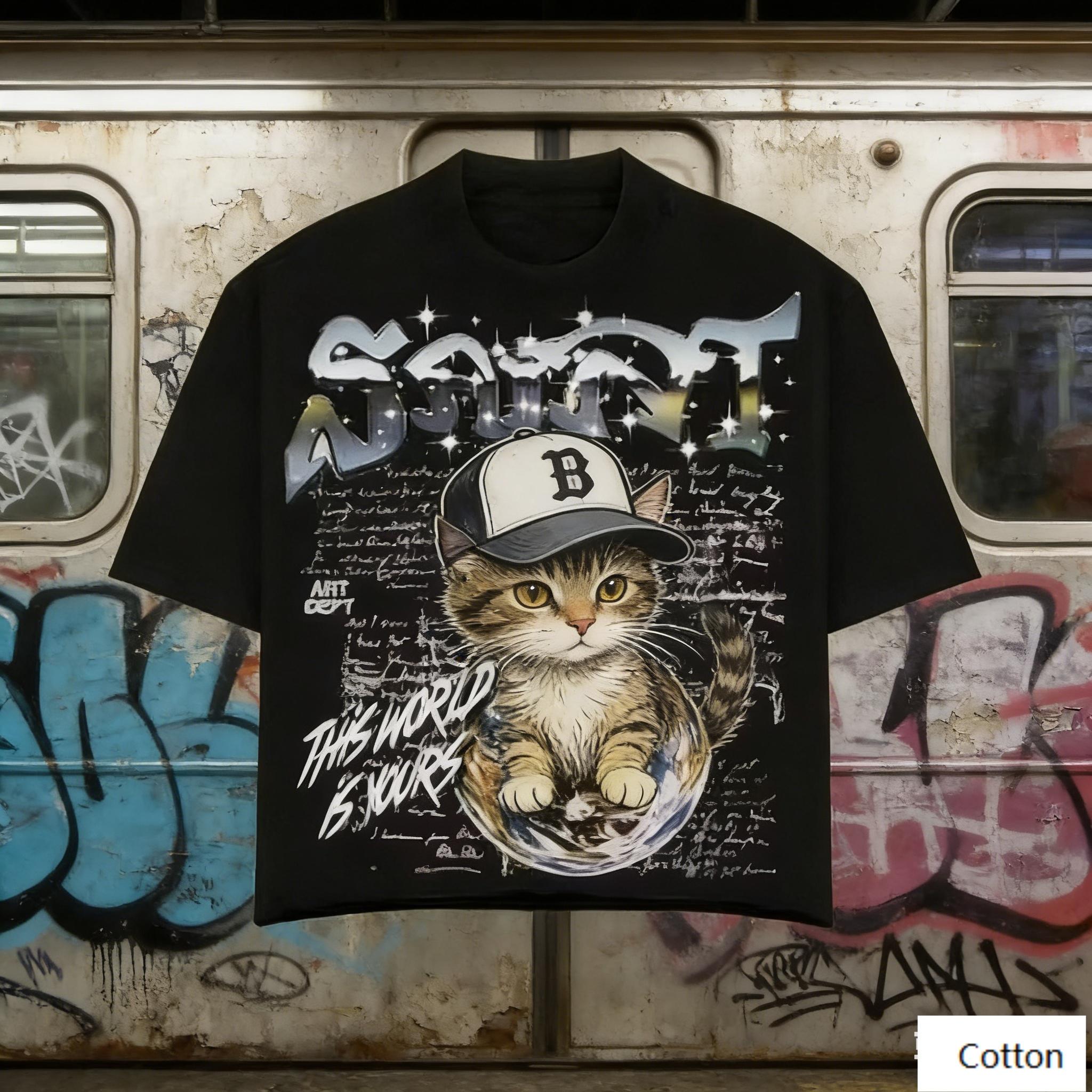 Oversized Black Cotton TShirt with Bold Cartoon Bunny Graphic and BUNNY CREW Text Unisex Streetwear Tee for Unisex and Women M
Oversized Black Cotton TShirt with Bold Cartoon Bunny Graphic and BUNNY CREW Text Unisex Streetwear Tee for Unisex and Women M
