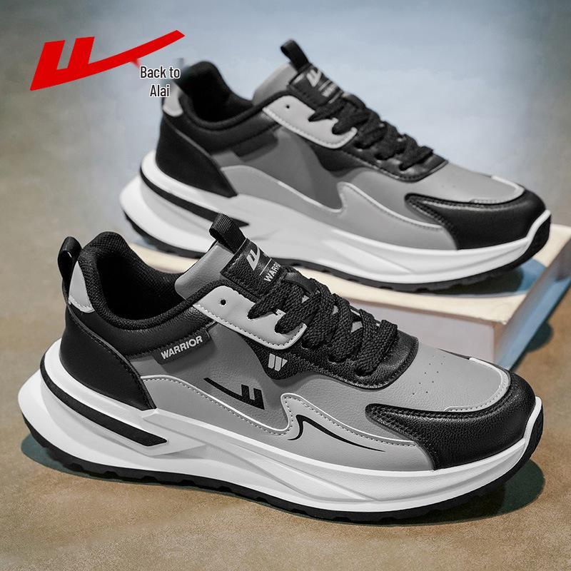 Warrior Men s Thick-Soled Waterproof Leather Sneakers: Autumn Dirt-Resistant Running Shoes 44
Warrior Men s Thick-Soled Waterproof Leather Sneakers: Autumn Dirt-Resistant Running Shoes 44