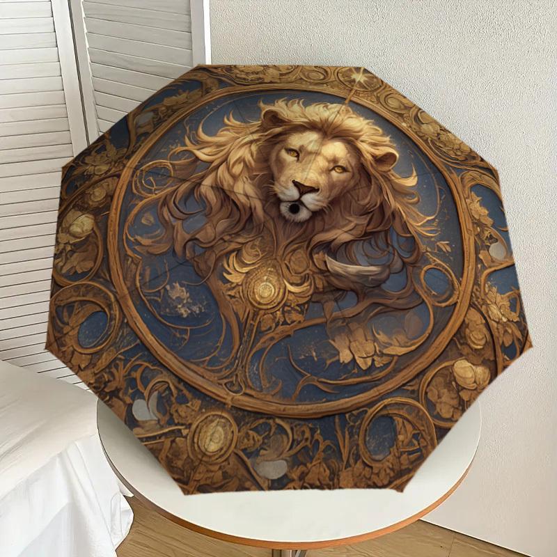 1pc Golden Lion Emblem Umbrella with Plastic Handle,Suitable for All Seasons Home Travel Outdoor UmbrellaDD387
1pc Golden Lion Emblem Umbrella with Plastic Handle,Suitable for All Seasons Home Travel Outdoor UmbrellaDD387