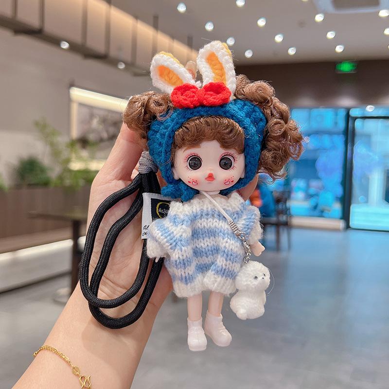 Cute Sweater Doll Cartoon Hairband Mini Princess Doll Toy Exquisite Keychain 1/12 BJD Doll Backpack Decor Pendant Birthday Gifts
Cute Sweater Doll Cartoon Hairband Mini Princess Doll Toy Exquisite Keychain 1/12 BJD Doll Backpack Decor Pendant Birthday Gifts