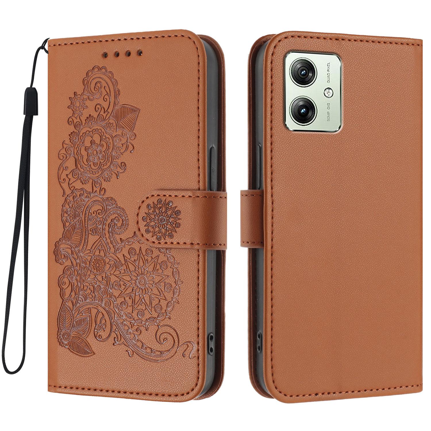 For Motorola Moto G54 Power 5G Phone Cases Mandala Flower Leather Wallet Mobile Cover with Strap Coffee
For Motorola Moto G54 Power 5G Phone Cases Mandala Flower Leather Wallet Mobile Cover with Strap Coffee