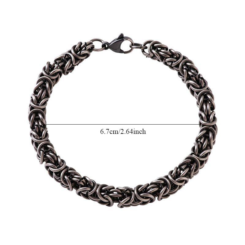 Популярный персонализированный модный браслет с несколькими кольцами, властная ретро-цепочка из драконьей кости, мужской браслет из нержавеющей стали
Популярный персонализированный модный браслет с несколькими кольцами, властная ретро-цепочка из драконьей кости, мужской браслет из нержавеющей стали